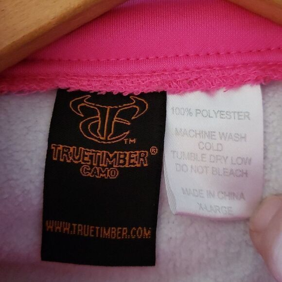 NWOT Truetimber Pink Camo Pullover Jacket Sz XL - Picture 4 of 6
